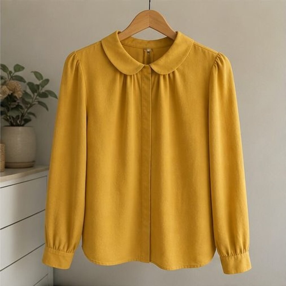 Black Ruffle Blouse